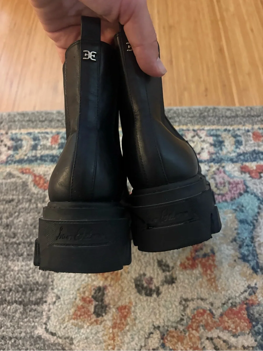 Sam Edelman women’s 10 Chunky Black Chelsea Boots